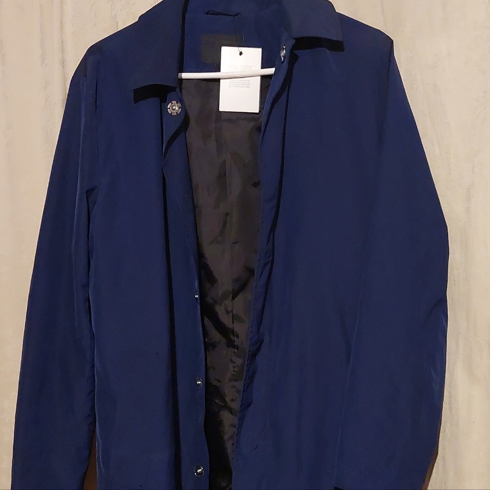 Navy trench coat